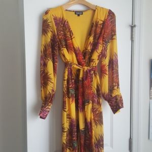 Fashion Nova fall colors flowy, maxi dress